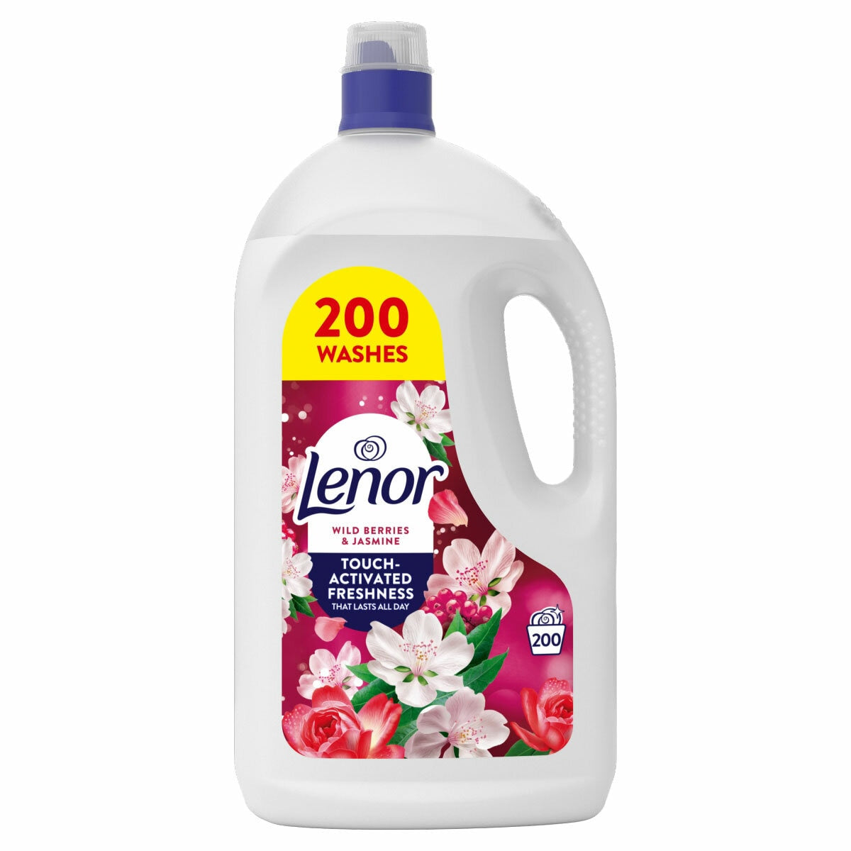 Lenor Concentrate Wild Berries and Jasmine Fabric Conditioner, 200 Wash (4L)