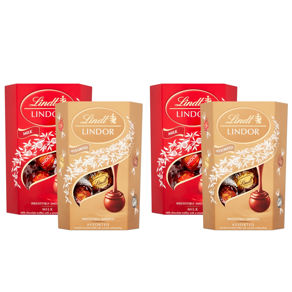 Lindt Lindor Chocolate Truffles, 4 x 200g