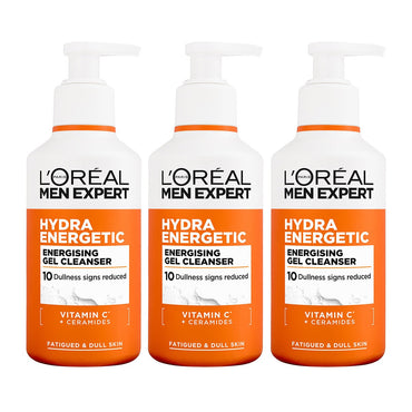 L'Oréal Paris Men Expert Hydra Energetic Energising Gel Cleanser 3 x 260ml