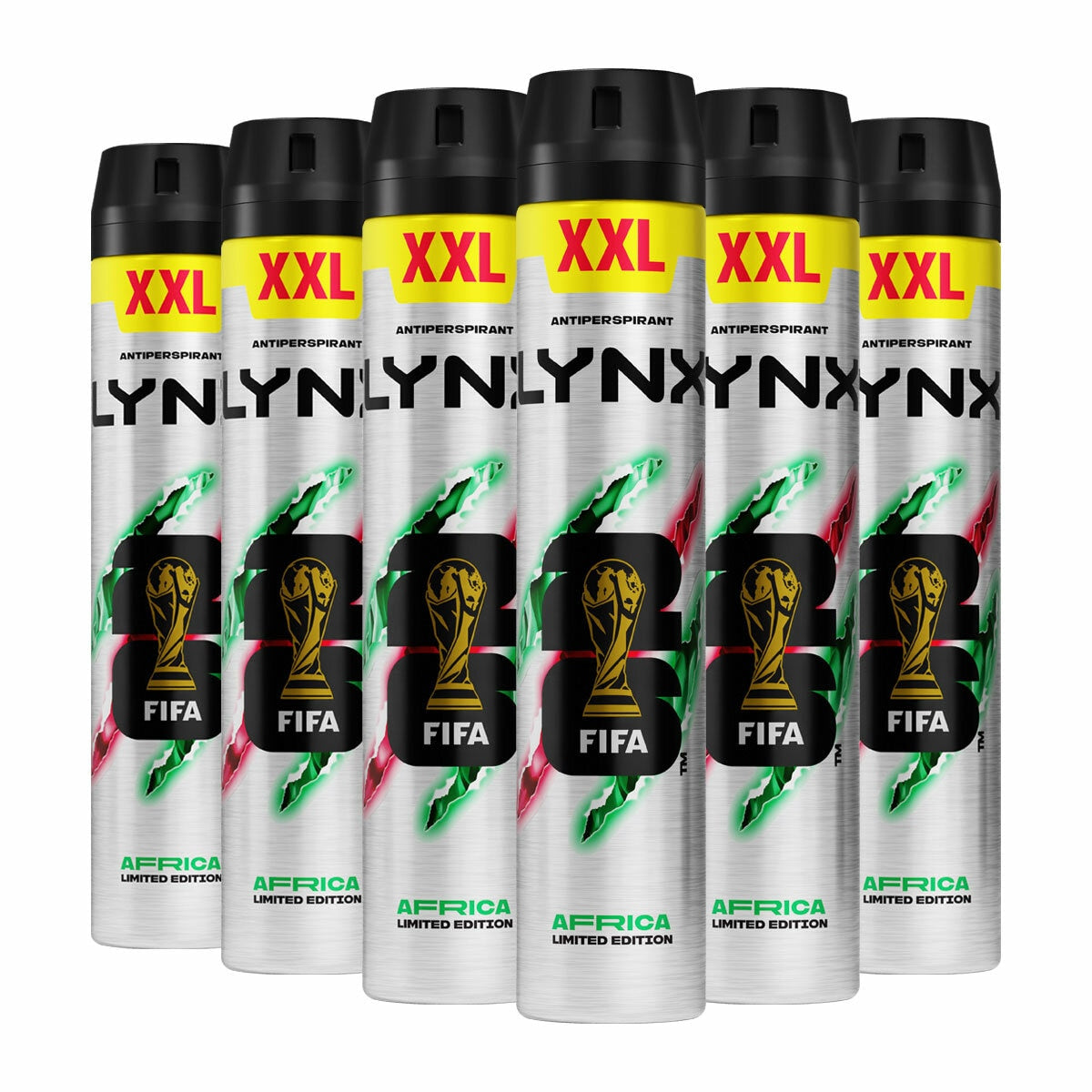 Lynx Africa Anti-Perspirant, 6 x 300ml