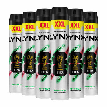 Lynx Africa Anti-Perspirant, 6 x 300ml
