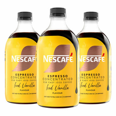 Nescafe Espresso Concentrated Iced Vanilla Flavour, 3 x 500ml