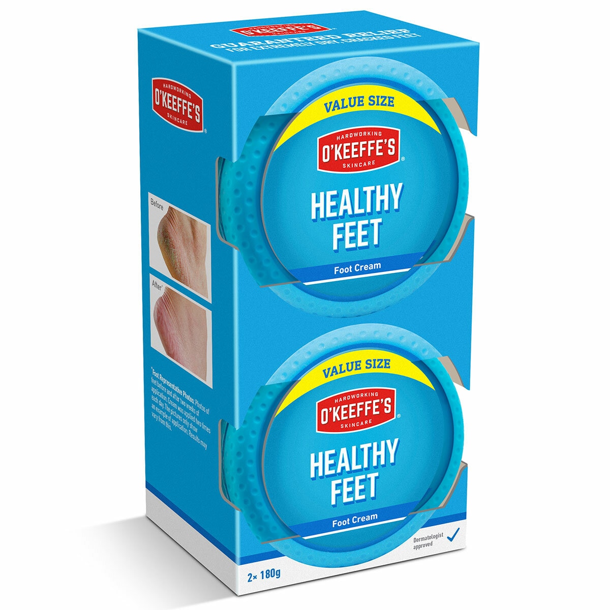O'Keeffe's Healthy Feet Original, 2 x 180ml