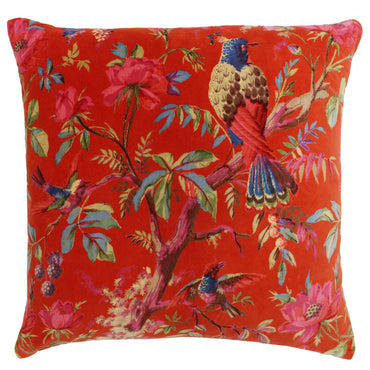 Paradise Velvet Cushion Orange