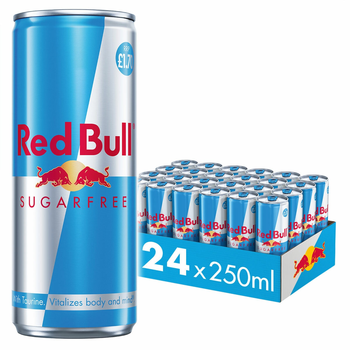 Red Bull Sugar Free PMP £1.70, 24 x 250ml