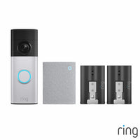 Ring Video Doorbell Plus (2nd Gen) with Chime (3rd Gen) and Additional Quick Release Battery