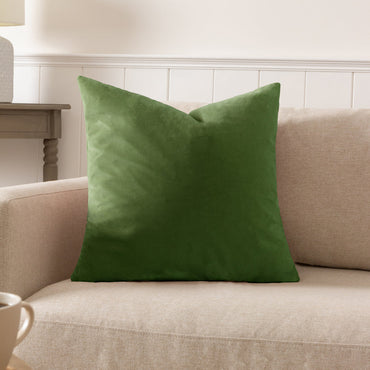 Sunningdale Velvet Square Cushion Olive