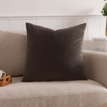 Sunningdale Velvet Square Cushion Truffle