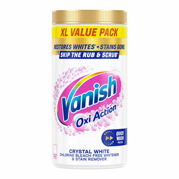 Vanish Gold Oxi Action Powder Crystal White Stain Remover, 1.9kg