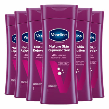 Vaseline Mature Skin Rejuvenation Lotion, 6 x 400ml