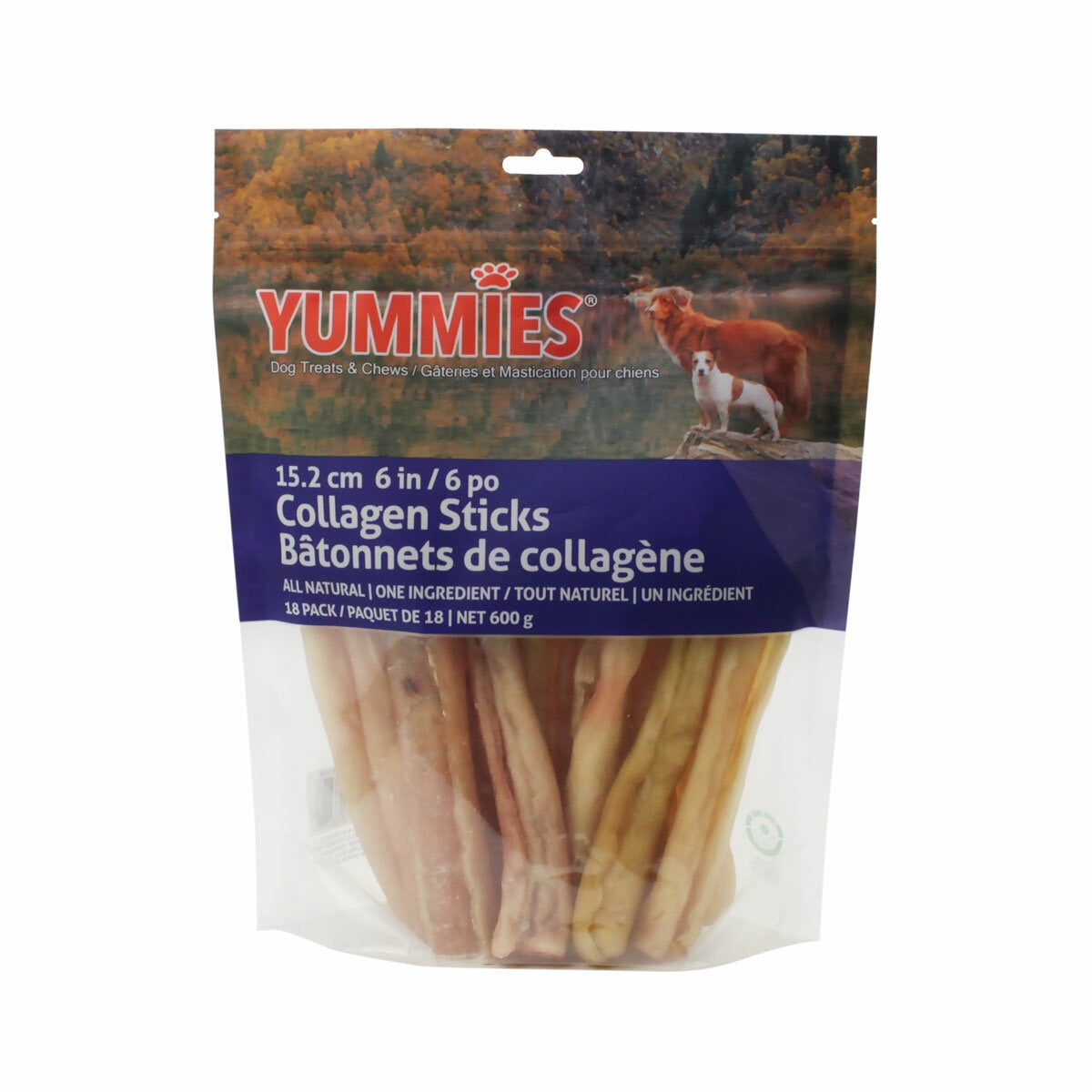 Yummies Collagen Sticks, 6", 600g