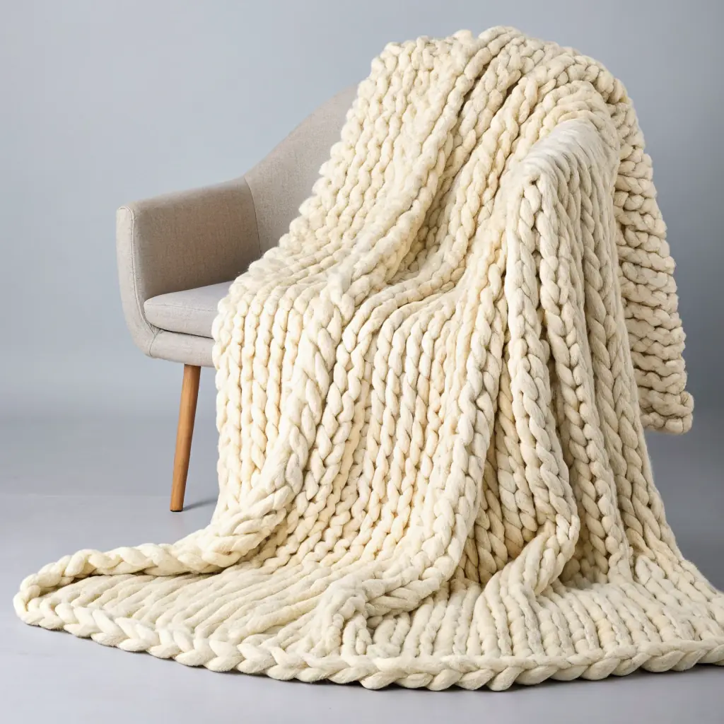 Knitted Cozy Throw