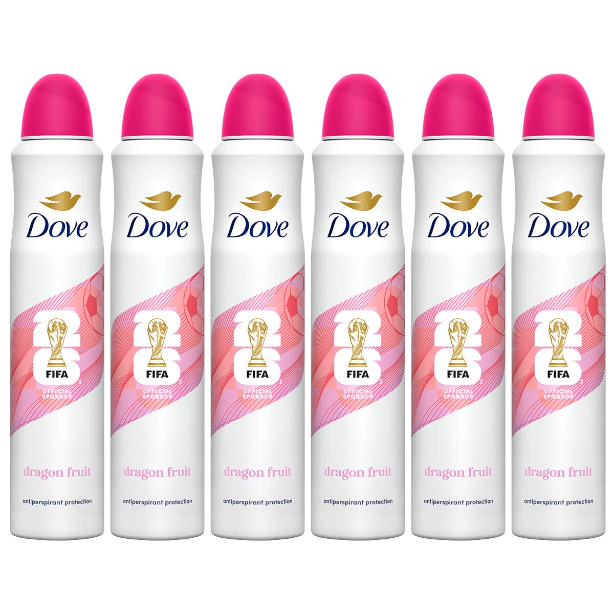 Dove Advanced Care Dragon Fruit Anti-Perspirant, 6 x 200ml