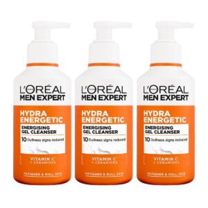 L'Oréal Paris Men Expert Hydra Energetic Energising Gel Cleanser 3 x 260ml