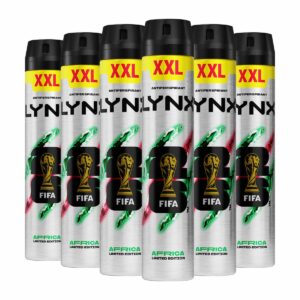 Lynx Africa Anti-Perspirant, 6 x 300ml