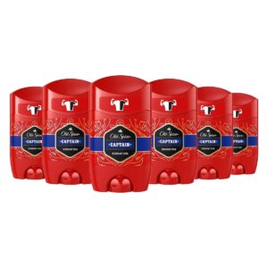 Old Spice Captain Deodorant Stick For Men, 6 x 50ml